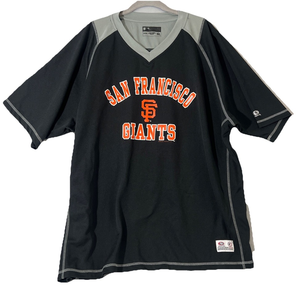 San Francisco Giants Vntg. Mens 2XL All Stars‎ Baseball Jersey/Blk/Pre-Owned.
